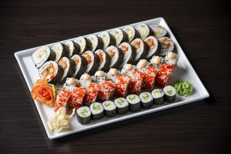 Et billede af 44 stk sushi tilbud