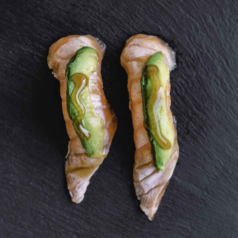 Flame Salmon Nigiri - Billede 1