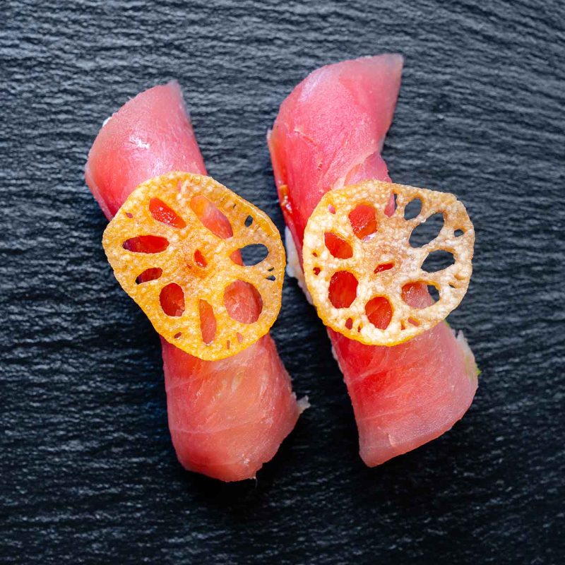 Crispy Lotus Nigiri - Billede 1