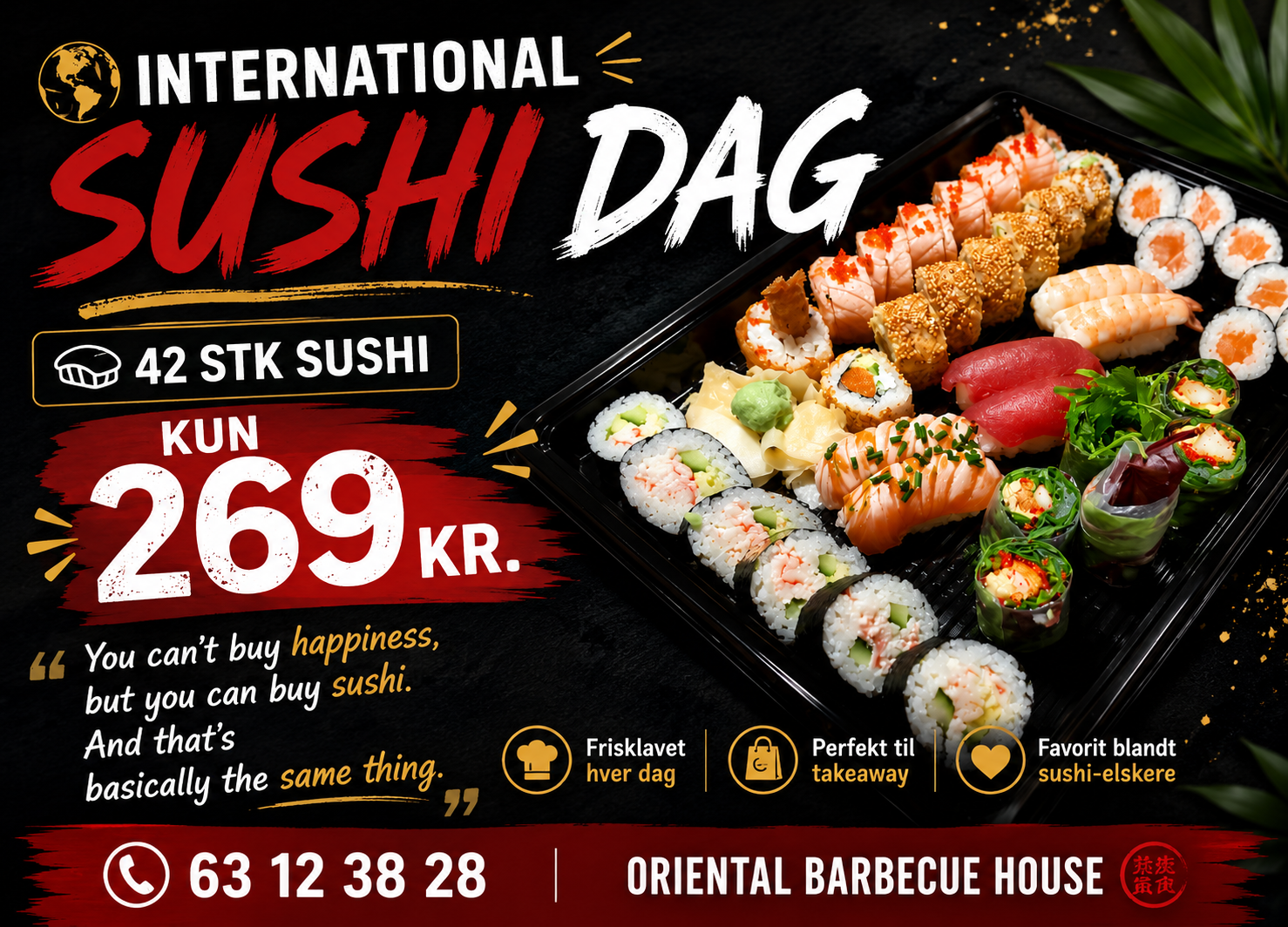 ChatGPT Image 18. jun. 2026, 18.18.58 🌍 INTERNATIONAL SUSHI DAG TILBUD - Billede 1