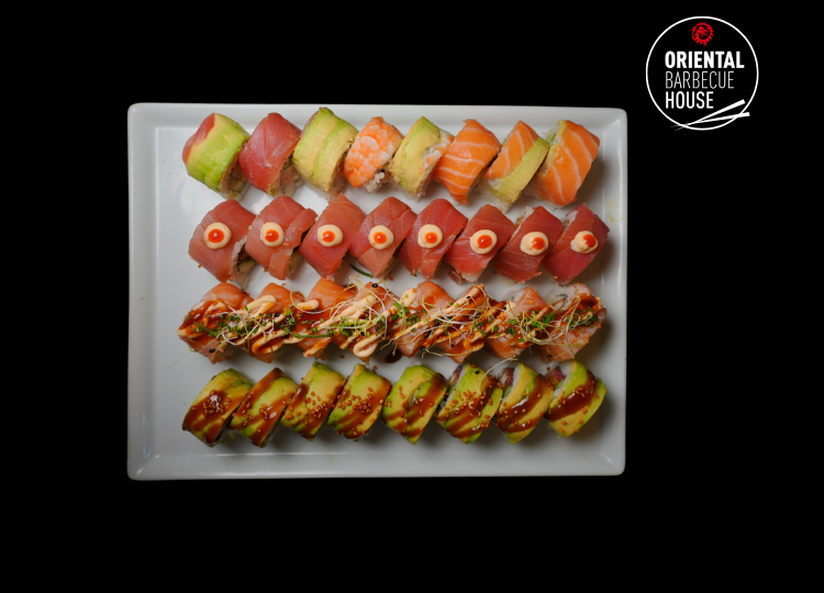 Kaburi maki mix) (750 x 540 px) 32 stk kaburimaki mix tilbud - Billede 1